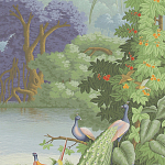 Обои ручная роспись Le Brésil Eden варинант исполнения - 2 | Loft Concept в Екатеринбурге