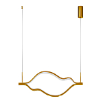 Подвесной светильник волнообразный изогнутый на двух тросах 103 см Spiral Lighting варинант исполнения - 3 | Loft Concept в Екатеринбурге