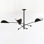 Потолочный светильник с подвижными плафонами Aracea Black Ceiling Lamp варинант исполнения - 3 | Loft Concept в Екатеринбурге