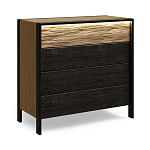 Комод 4 ящика с подсветкой на рельефном фасаде Warm Industrial варинант исполнения - 3 | Loft Concept в Екатеринбурге