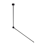 Потолочный светильник черного цвета с поворотным вытянутым плафоном Trumpet tube варинант исполнения - 1 | Loft Concept в Екатеринбурге