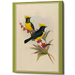 Постер на холсте с изображением птиц Blooming Birds Poster варинант исполнения - 9 | Loft Concept в Екатеринбурге