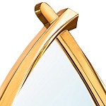 Зеркало овальное в деревянной золотистой раме Oval Gold Lines варинант исполнения - 2 | Loft Concept в Екатеринбурге