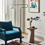 Дизайнерский журнальный стол с круглой каменной столешницей Utezu варинант исполнения - 2 | Loft Concept в Екатеринбурге