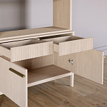 Стеллаж Primo с ящиками Светлый дуб  варинант исполнения - 6 | Loft Concept в Екатеринбурге