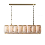 Люстра с абажуром из прямоугольных мраморных панелей Calling to Shine варинант исполнения - 7 | Loft Concept в Екатеринбурге