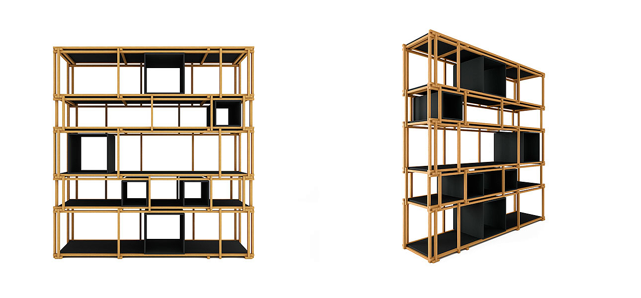 Стеллаж кубические сечения Yuen Стеллаж кубические сечения Yuen - Loft-Concept в Екатеринбурге