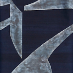 Обои ручная роспись в стиле Арт-деко Symphony Colourway SC-104 on Kyanite silk dupion варинант исполнения - 1 | Loft Concept в Екатеринбурге