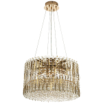 Круглая люстра с металлическими и хрустальными подвесками Bonnay Crystal Chandelier варинант исполнения - 4 | Loft Concept в Екатеринбурге