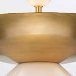 Подвесной светильник латунного цвета с конусовидным белым плафоном Quintiesse варинант исполнения - 11 | Loft Concept в Екатеринбурге