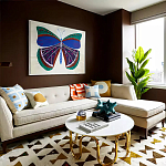 Дизайнерский журнальный столик чёрный с круглой столешницей Arycy варинант исполнения - 4 | Loft Concept в Екатеринбурге