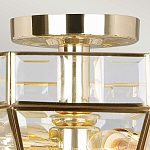 Потолочный светильник шестигранной формы с прозрачными стеклянным плафоном Elstead Lighting варинант исполнения - 10 | Loft Concept в Екатеринбурге