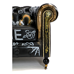 Диван в Лофт Честерфильд граффити из винтажной кожи GRAFFITI PARA Chesterfield варинант исполнения - 6 | Loft Concept в Екатеринбурге