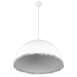 Подвесной светильник в форме купола белого цвета с ажурной бахромой Tactile Line варинант исполнения - 4 | Loft Concept в Екатеринбурге