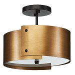 Потолочный светильник круглый светодиодный Semicircular Gold Panels старинная латунь варинант исполнения - 3 | Loft Concept в Екатеринбурге