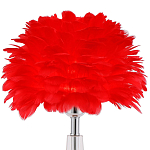 Настольная лампа с перьями Plumage Red Table Lamp варинант исполнения - 2 | Loft Concept в Екатеринбурге