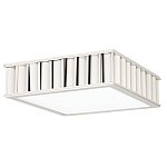 Потолочный светильник квадратный с гофрированным серебрянным абажуром Millennium варинант исполнения - 2 | Loft Concept в Екатеринбурге