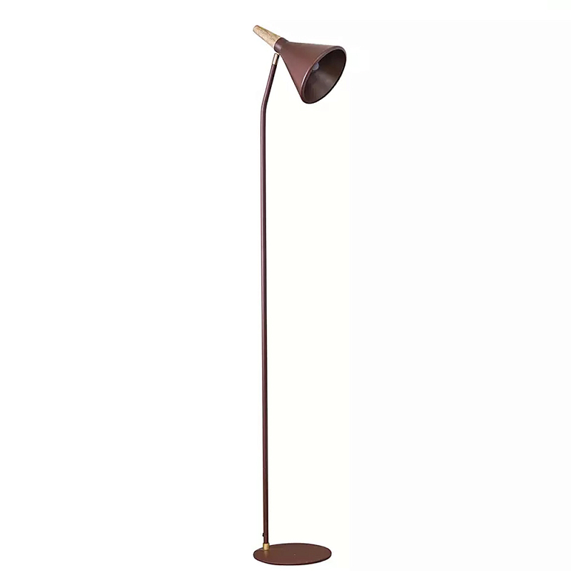 Торшер с конусообразным плафоном Plum Floor Lamp Сливовый Бежевый в Екатеринбурге | Loft Concept 