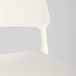 Пластиковый стул на ножках из массива бука Ferret White варинант исполнения - 9 | Loft Concept в Екатеринбурге