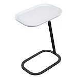 Столик приставной с прямоугольной серой столешницей Steel Stable Table варинант исполнения - 2 | Loft Concept в Екатеринбурге