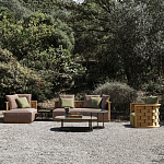 Дизайнерское уличное кресло из массива дерева с плетеной спинкой PALINFRASCA Armchair варинант исполнения - 3 | Loft Concept в Екатеринбурге