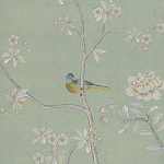 Обои ручная роспись Badminton Mercury Grey варинант исполнения - 3 | Loft Concept в Екатеринбурге