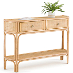 Консоль из плетеного ротанга с ящиками Armelle Rattan Console варинант исполнения - 2 | Loft Concept в Екатеринбурге