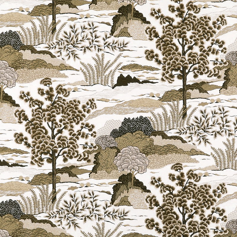Ткань Velours landscape Beige пейзах N 1190 Бежевый в Екатеринбурге | Loft Concept 