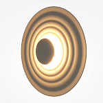 Бра круглое Soft Halo бежевый варинант исполнения - 3 | Loft Concept в Екатеринбурге