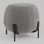 Пуф Флик ткань букле тёмно-серый варинант исполнения - 1 | Loft Concept в Екатеринбурге