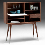 Дизайнерский комод-буфет на высоких ножках с выдвижными ящиками и открытыми полками Joshar варинант исполнения - 2 | Loft Concept в Екатеринбурге