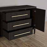 Буфет Primo с тремя ящиками и двумя фасадами Темный орех варинант исполнения - 4 | Loft Concept в Екатеринбурге