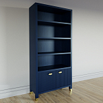 Книжный Стеллаж Elsa Dreams Blue с задней стенкой варинант исполнения - 2 | Loft Concept в Екатеринбурге