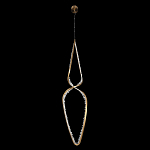 Подвесной светильник обрамленный элементами в виде кристаллов Smooth Shine варинант исполнения - 3 | Loft Concept в Екатеринбурге