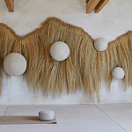 Большая дизайнерская Инсталляция из соломы RAFFIA Installation  варинант исполнения - 2 | Loft Concept в Екатеринбурге