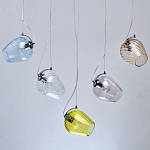 Люстра линейная с 5-ю разноцветными стеклянными плафонами Kaleido варинант исполнения - 4 | Loft Concept в Екатеринбурге