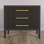 Тумба Primo  с тремя ящиками шпон темный орех варинант исполнения - 2 | Loft Concept в Екатеринбурге