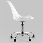 Офисный стул на металлическом основании EGGERY White пластик варинант исполнения - 3 | Loft Concept в Екатеринбурге