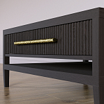 Кофейный стол Primo с двумя ящиками Темный орех варинант исполнения - 5 | Loft Concept в Екатеринбурге