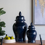 Ваза с крышкой однотонная Высота 31 см Chinoiserie Ceramics варинант исполнения - 8 | Loft Concept в Екатеринбурге