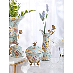 Шкатулка голубого цвета с цветочными орнаментами Blue Garden варинант исполнения - 6 | Loft Concept в Екатеринбурге