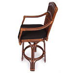 Барный стул из ротанга Eloise коричневый варинант исполнения - 3 | Loft Concept в Екатеринбурге