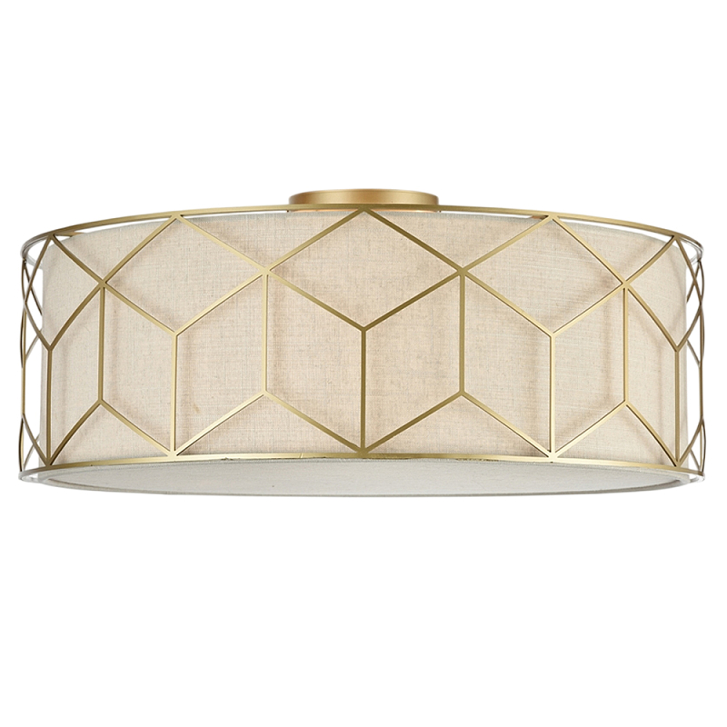 Потолочный светильник Messina Е27 Золотой Бежевый в Екатеринбурге | Loft Concept 