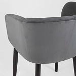 Мягкое кресло на металлических ножках Shaggy Dark Grey варинант исполнения - 6 | Loft Concept в Екатеринбурге