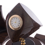 Настольный письменный набор из природного камня обсидиана коричневого Team leader варинант исполнения - 3 | Loft Concept в Екатеринбурге