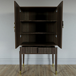 Кабинетный шкаф Elsa Dreams Walnut с 2-мя ящиками варинант исполнения - 4 | Loft Concept в Екатеринбурге