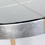 Столик журнальный серебристый с круглой столешницей Showing Refinement варинант исполнения - 1 | Loft Concept в Екатеринбурге