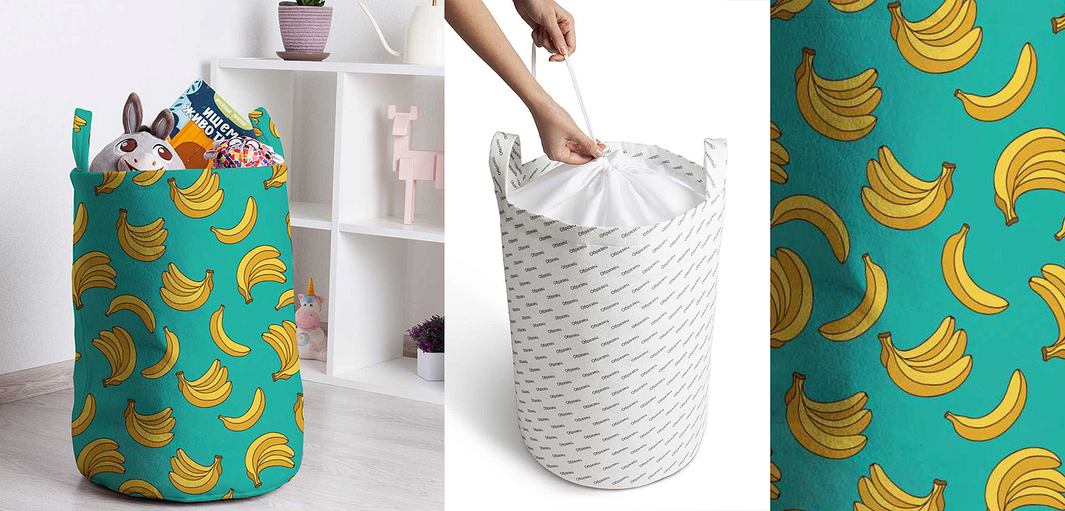 Корзина Bananas Pattern Basket Корзина Bananas Pattern Basket - Loft-Concept в Екатеринбурге