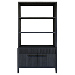 Стеллаж Primo с ящиками Черный дуб  варинант исполнения - 8 | Loft Concept в Екатеринбурге