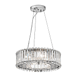 Люстра подвесная круглая с множеством вертикальных прямоугольных кристаллов Kichler варинант исполнения - 2 | Loft Concept в Екатеринбурге